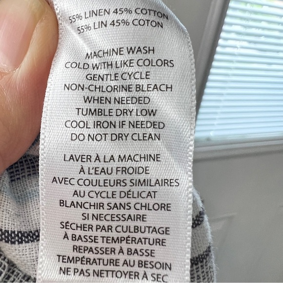 Beach Lunch Lounge Giavanna Marshmellow Stripe Linen Blend Pants - Picture 8 of 9